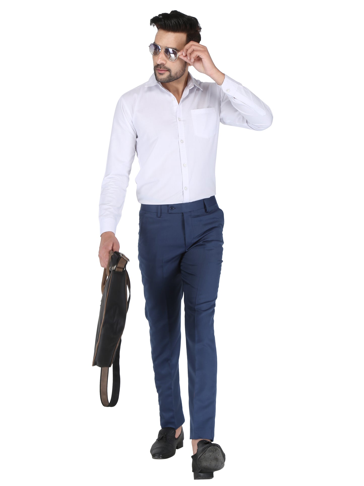 Men Slim Fit Morepitch Polycotton Trousers